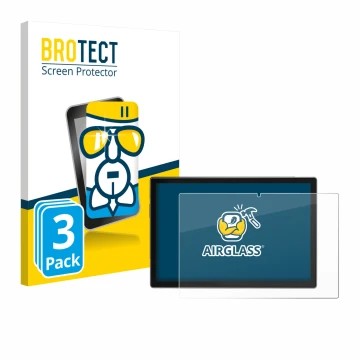 Face avant d’un emballage produit avec le logo de la marque BROTECT. À côté, l’appareil Antemper D115 10.1