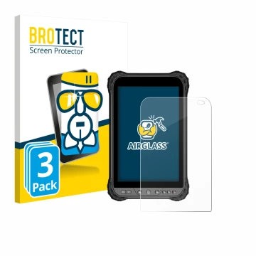 Face avant d’un emballage produit avec le logo de la marque BROTECT. À côté, l’appareil Zoomsmart A8004 Series est représenté 