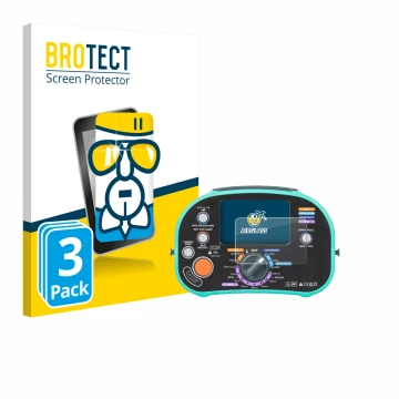 Face avant d’un emballage produit avec le logo de la marque BROTECT. À côté, l’appareil Kewtech KT63DL est représenté avec la 