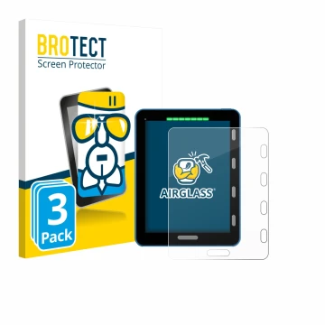 Face avant d’un emballage produit avec le logo de la marque BROTECT. À côté, l’appareil Vakaros Atlas 2 / Edge est représenté 