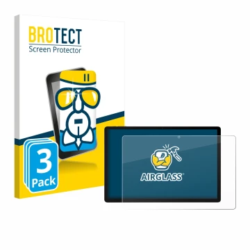 Face avant d’un emballage produit avec le logo de la marque BROTECT. À côté, l’appareil Doogee U13 est représenté avec la prot