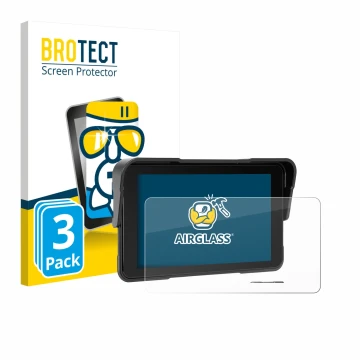 Face avant d’un emballage produit avec le logo de la marque BROTECT. À côté, l’appareil Sixwin P2 5