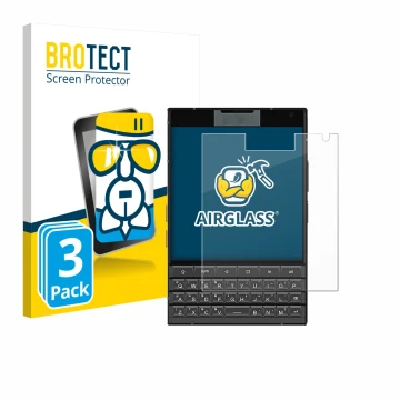 Face avant d’un emballage produit avec le logo de la marque BROTECT. À côté, l’appareil Unihertz Titan 2 est représenté avec l