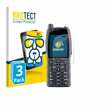 Face avant d’un emballage produit avec le logo de la marque BROTECT. À côté, l’appareil Sepura SC2020 est représenté avec la p