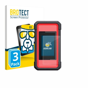 Face avant d’un emballage produit avec le logo de la marque BROTECT. À côté, l’appareil Launch X431 SmartLink C V2.0 est repré