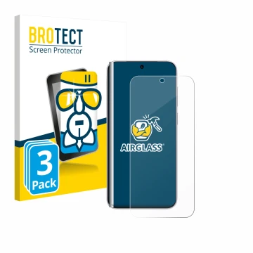 Face avant d’un emballage produit avec le logo de la marque BROTECT. À côté, l’appareil Vivo X300 Pro est représenté avec la p