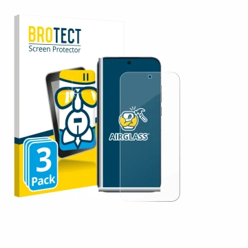 Face avant d’un emballage produit avec le logo de la marque BROTECT. À côté, l’appareil realme GT 8 Pro est représenté avec la