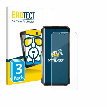 Face avant d’un emballage produit avec le logo de la marque BROTECT. À côté, l’appareil Oukitel WP53 Pro est représenté avec l