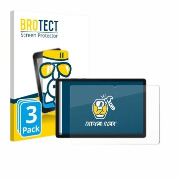 Face avant d’un emballage produit avec le logo de la marque BROTECT. À côté, l’appareil Samsung Galaxy Tab A11 Plus 5G 11