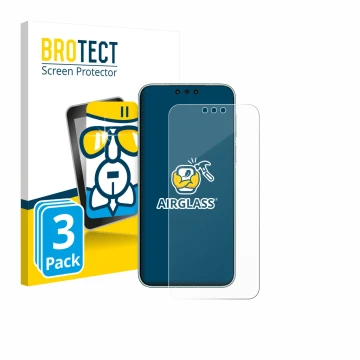 Face avant d’un emballage produit avec le logo de la marque BROTECT. À côté, l’appareil Huawei Mate 80 Pro Max est représenté 