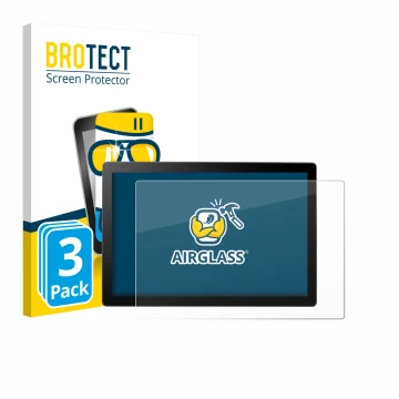 Face avant d’un emballage produit avec le logo de la marque BROTECT. À côté, l’appareil Wacom Cintiq 16 DTK168 2025 est représ