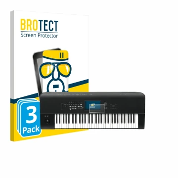 Face avant d’un emballage produit avec le logo de la marque BROTECT. À côté, l’appareil KORG Nautilus 61 est représenté avec l