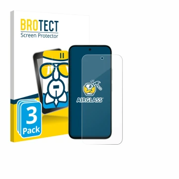 Face avant d’un emballage produit avec le logo de la marque BROTECT. À côté, l’appareil Honor X6c est représenté avec la prote
