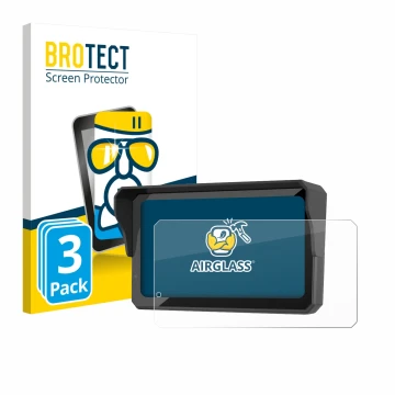 Face avant d’un emballage produit avec le logo de la marque BROTECT. À côté, l’appareil Carpuride W602BS est représenté avec l