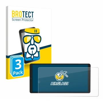 Face avant d’un emballage produit avec le logo de la marque BROTECT. À côté, l’appareil Shelly Wall Display X2 est représenté 