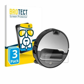 Face avant d’un emballage produit avec le logo de la marque BROTECT. À côté, l’appareil Roborock Saros Z70 est représenté avec