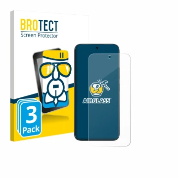 Face avant d’un emballage produit avec le logo de la marque BROTECT. À côté, l’appareil realme C85 est représenté avec la prot