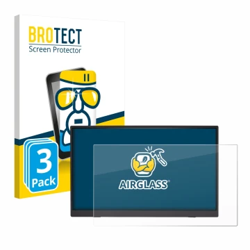 Face avant d’un emballage produit avec le logo de la marque BROTECT. À côté, l’appareil Acer PM191QEbmiuux est représenté avec