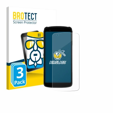 Face avant d’un emballage produit avec le logo de la marque BROTECT. À côté, l’appareil Zebra TC22R est représenté avec la pro