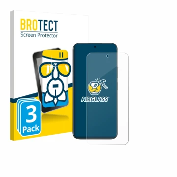 Face avant d’un emballage produit avec le logo de la marque BROTECT. À côté, l’appareil realme C85 Pro 4G est représenté avec 