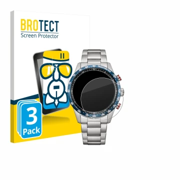 Face avant d’un emballage produit avec le logo de la marque BROTECT. À côté, l’appareil Citizen CA4716-50L est représenté avec