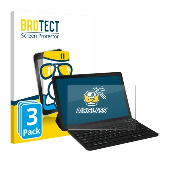 Face avant d’un emballage produit avec le logo de la marque BROTECT. À côté, l’appareil Laptok YXPA7LBK 11