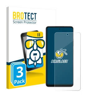 Face avant d’un emballage produit avec le logo de la marque BROTECT. À côté, l’appareil Oppo A5x 4G est représenté avec la pro