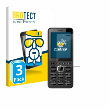 Face avant d’un emballage produit avec le logo de la marque BROTECT. À côté, l’appareil Energizer E288S est représenté avec la