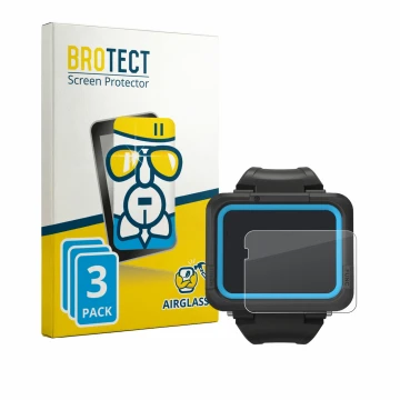 Face avant d’un emballage produit avec le logo de la marque BROTECT. À côté, l’appareil Shearwater PEREGRINE dive computer est