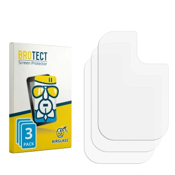 Face avant d’un emballage produit avec le logo de la marque BROTECT. À côté se trouve la protection d’écran correspondante.