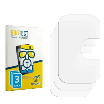 Face avant d’un emballage produit avec le logo de la marque BROTECT. À côté se trouve la protection d’écran correspondante.