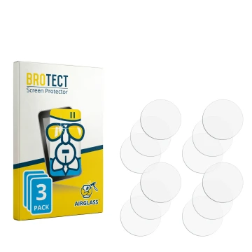 Face avant d’un emballage produit avec le logo de la marque BROTECT. À côté se trouve la protection d’écran correspondante.