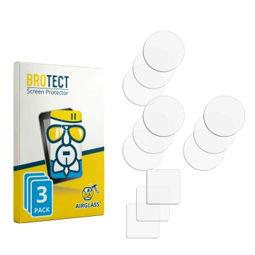Face avant d’un emballage produit avec le logo de la marque BROTECT. À côté se trouve la protection d’écran correspondante.