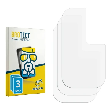 Face avant d’un emballage produit avec le logo de la marque BROTECT. À côté se trouve la protection d’écran correspondante.