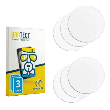 Face avant d’un emballage produit avec le logo de la marque BROTECT. À côté se trouve la protection d’écran correspondante.