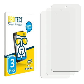 Face avant d’un emballage produit avec le logo de la marque BROTECT. À côté se trouve la protection d’écran correspondante.