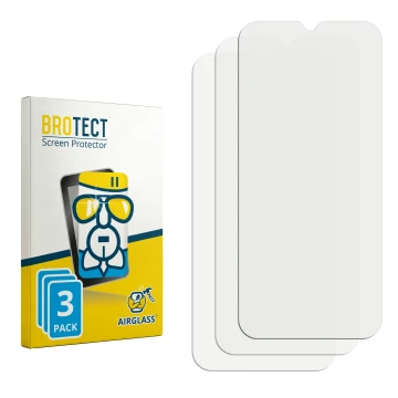 Face avant d’un emballage produit avec le logo de la marque BROTECT. À côté se trouve la protection d’écran correspondante.