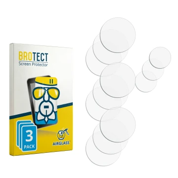Face avant d’un emballage produit avec le logo de la marque BROTECT. À côté se trouve la protection d’écran correspondante.