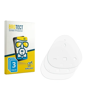 Face avant d’un emballage produit avec le logo de la marque BROTECT. À côté se trouve la protection d’écran correspondante.
