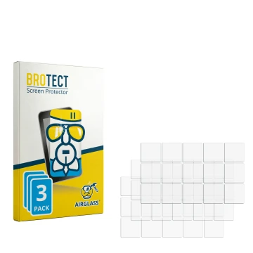 Face avant d’un emballage produit avec le logo de la marque BROTECT. À côté se trouve la protection d’écran correspondante.