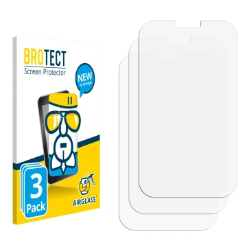 Face avant d’un emballage produit avec le logo de la marque BROTECT. À côté se trouve la protection d’écran correspondante.