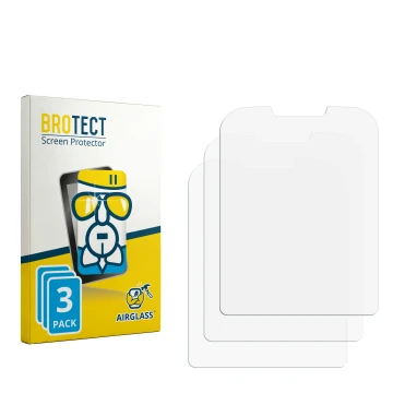 Face avant d’un emballage produit avec le logo de la marque BROTECT. À côté se trouve la protection d’écran correspondante.