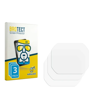 Face avant d’un emballage produit avec le logo de la marque BROTECT. À côté se trouve la protection d’écran correspondante.