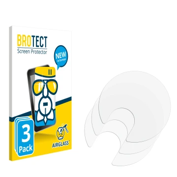 Face avant d’un emballage produit avec le logo de la marque BROTECT. À côté se trouve la protection d’écran correspondante.