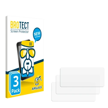Face avant d’un emballage produit avec le logo de la marque BROTECT. À côté se trouve la protection d’écran correspondante.