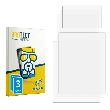 Face avant d’un emballage produit avec le logo de la marque BROTECT. À côté se trouve la protection d’écran correspondante.
