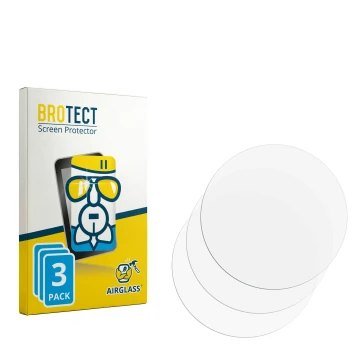 Face avant d’un emballage produit avec le logo de la marque BROTECT. À côté se trouve la protection d’écran correspondante.