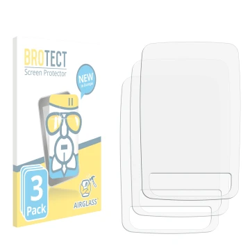 Face avant d’un emballage produit avec le logo de la marque BROTECT. À côté se trouve la protection d’écran correspondante.
