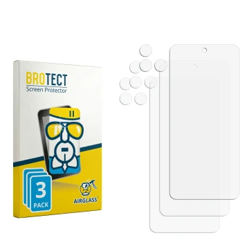 Face avant d’un emballage produit avec le logo de la marque BROTECT. À côté se trouve la protection d’écran correspondante.