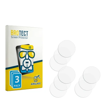 Face avant d’un emballage produit avec le logo de la marque BROTECT. À côté se trouve la protection d’écran correspondante.